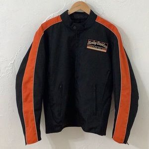 Nexgen Harley Davidson embroidered patches Motorcycle Zip out liner jacket SZ M